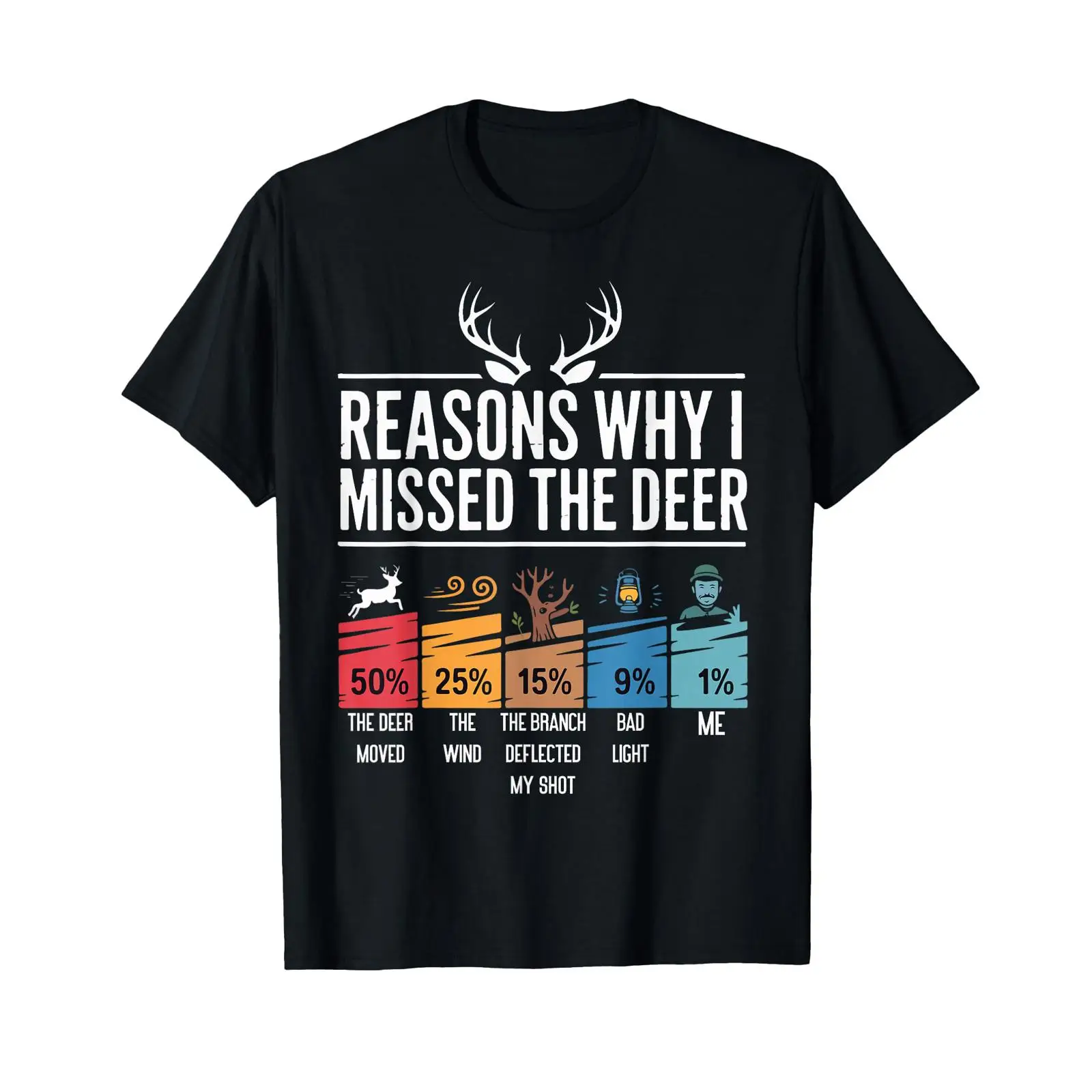 Outdoor Hunting Graphic Tees - Zabawne powody do polowania na jelenie