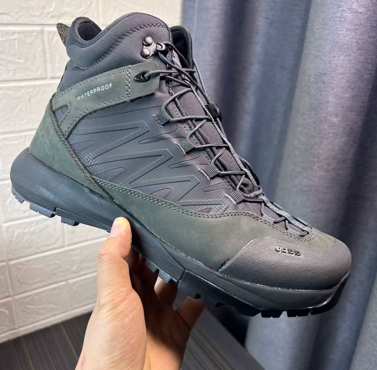 Hunting Outdoor Wear - Wysokie skórzane buty trekkingowe męskie luksusowe