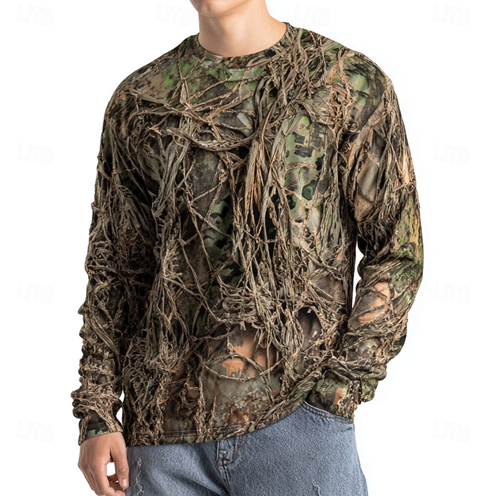 Outdoor Hunting Graphic Tees - Męska koszulka z długim rękawem w