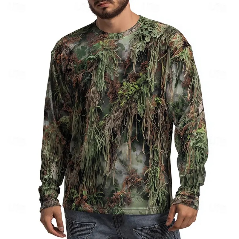 Outdoor Hunting Graphic Tees - Męska koszulka z długim rękawem w