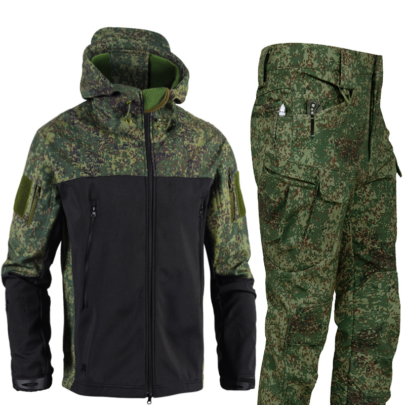 Outdoor Hunting Fleece - Męski zestaw 3w1: kurtka softshell ze