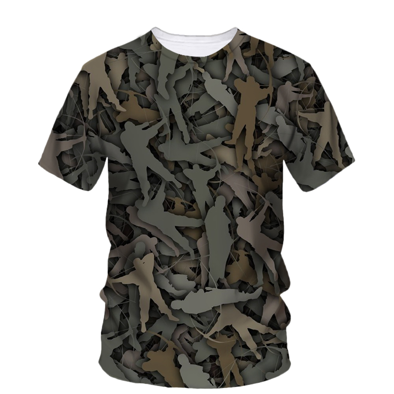 Outdoor Hunting Graphic Tees - Letnie modne nowe koszulki z nadrukiem