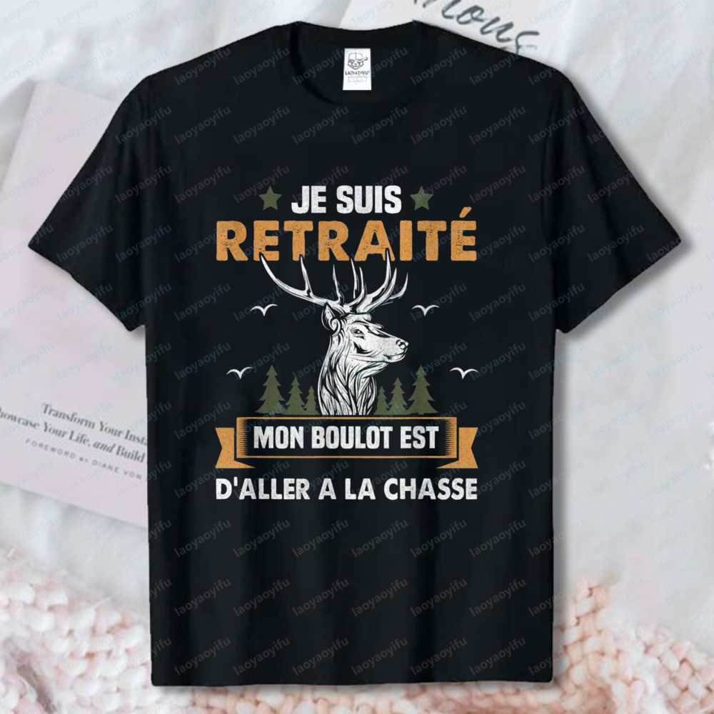 Outdoor Hunting Graphic Tees - Humorystyczna koszulka myśliwska dla emerytowanych mężczyzn,
