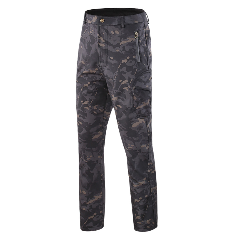 Outdoor Hunting Fleece - Spodnie myśliwskie jesienno-zimowe miękka powłoka spodnie