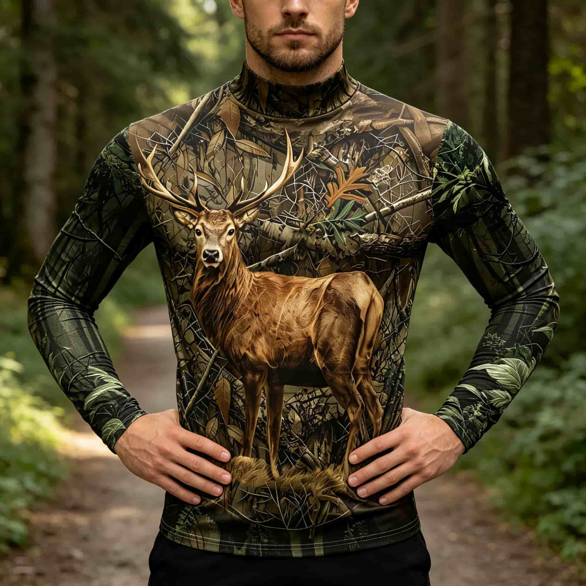 Męska koszulka z długim rękawe – Outdoor Hunting Graphic Tees recenzja i cena