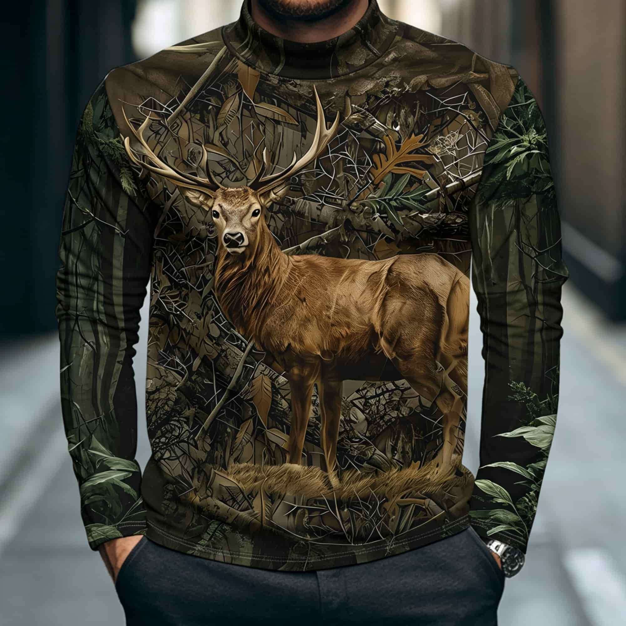 Męska koszulka z długim rękawe – Outdoor Hunting Graphic Tees recenzja i cena