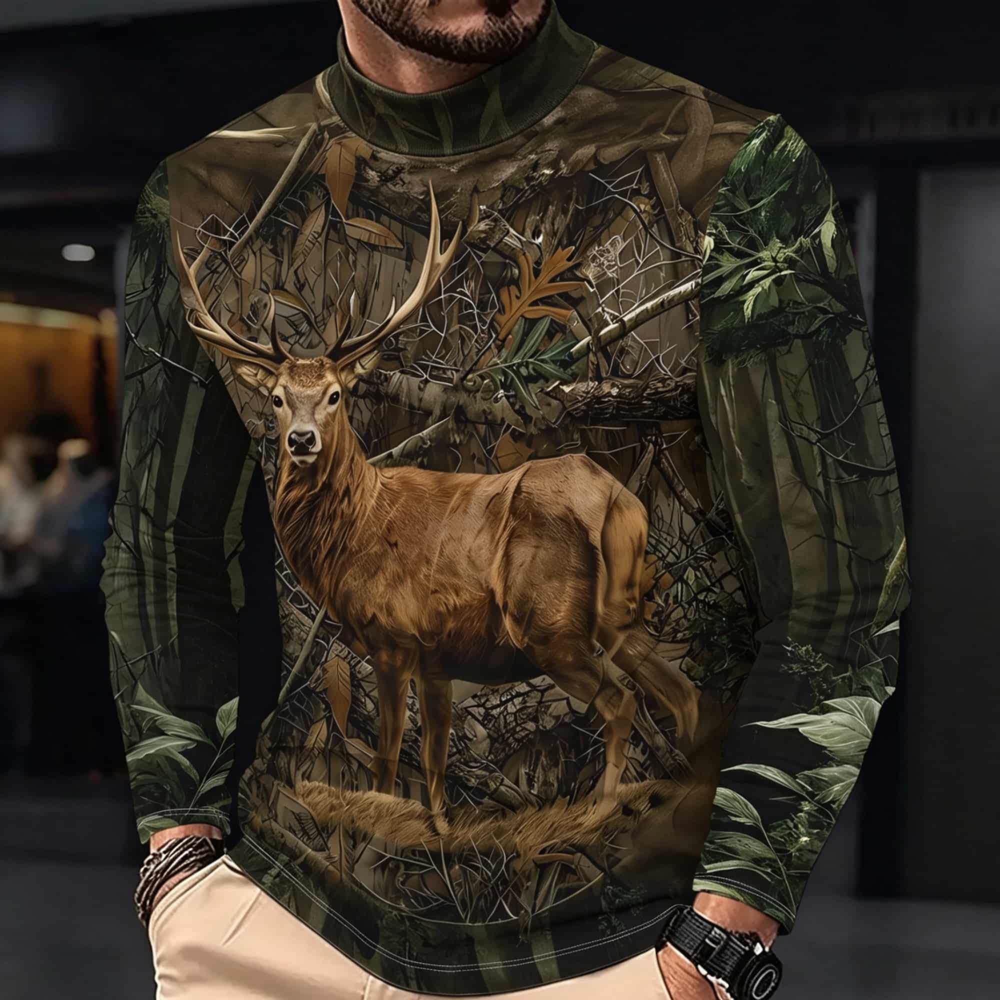 Męska koszulka z długim rękawe – Outdoor Hunting Graphic Tees recenzja i cena