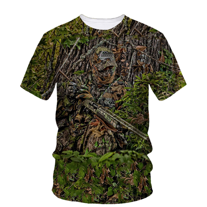 Letnie modne nowe koszulki z n – Outdoor Hunting Graphic Tees recenzja i cena